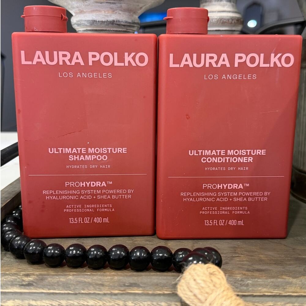 Laura Polko Ultimate Moisture Shampoo & Conditioner Set 13.5oz PROHYDRA NWT